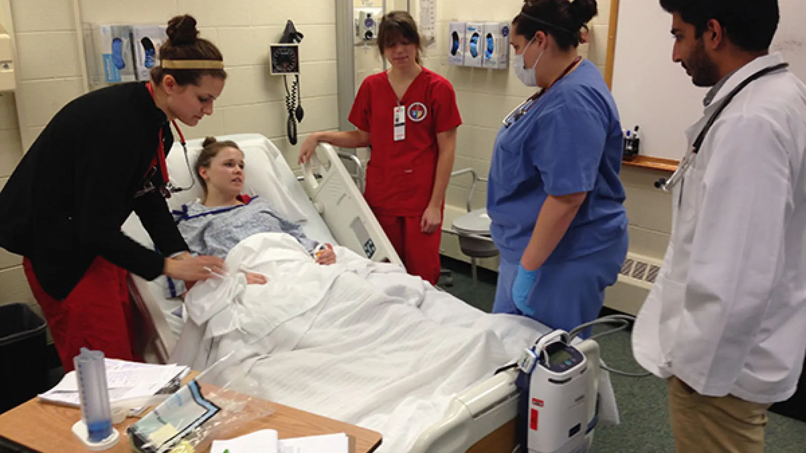 Students observing patient