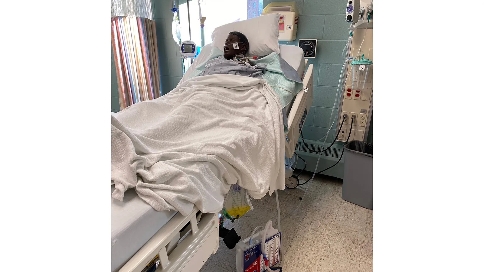 mock medical patient setting