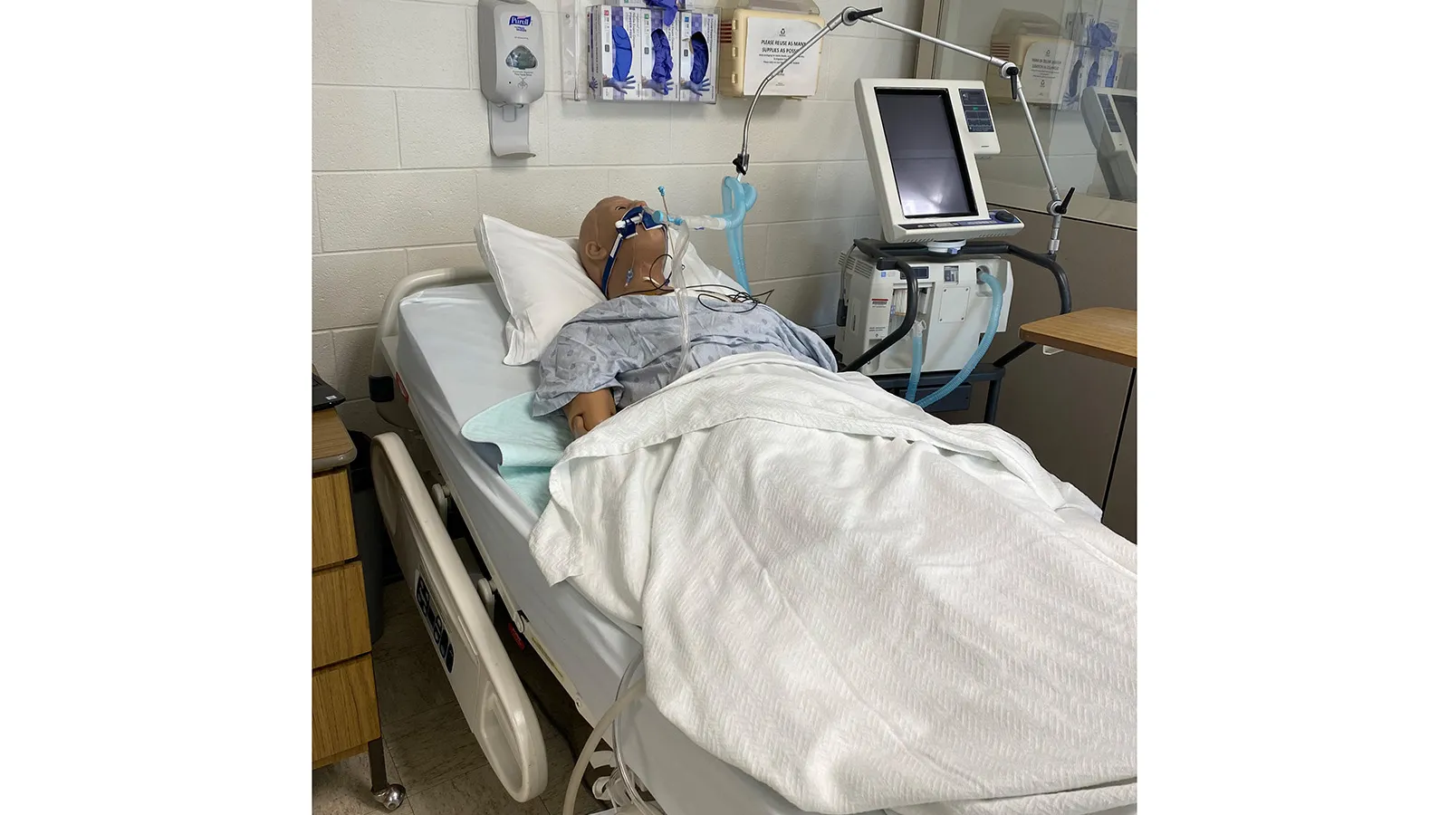 mock medical patient