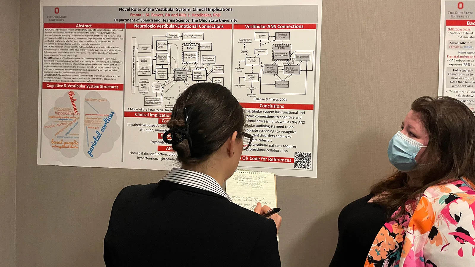 Emma Beaver with poster