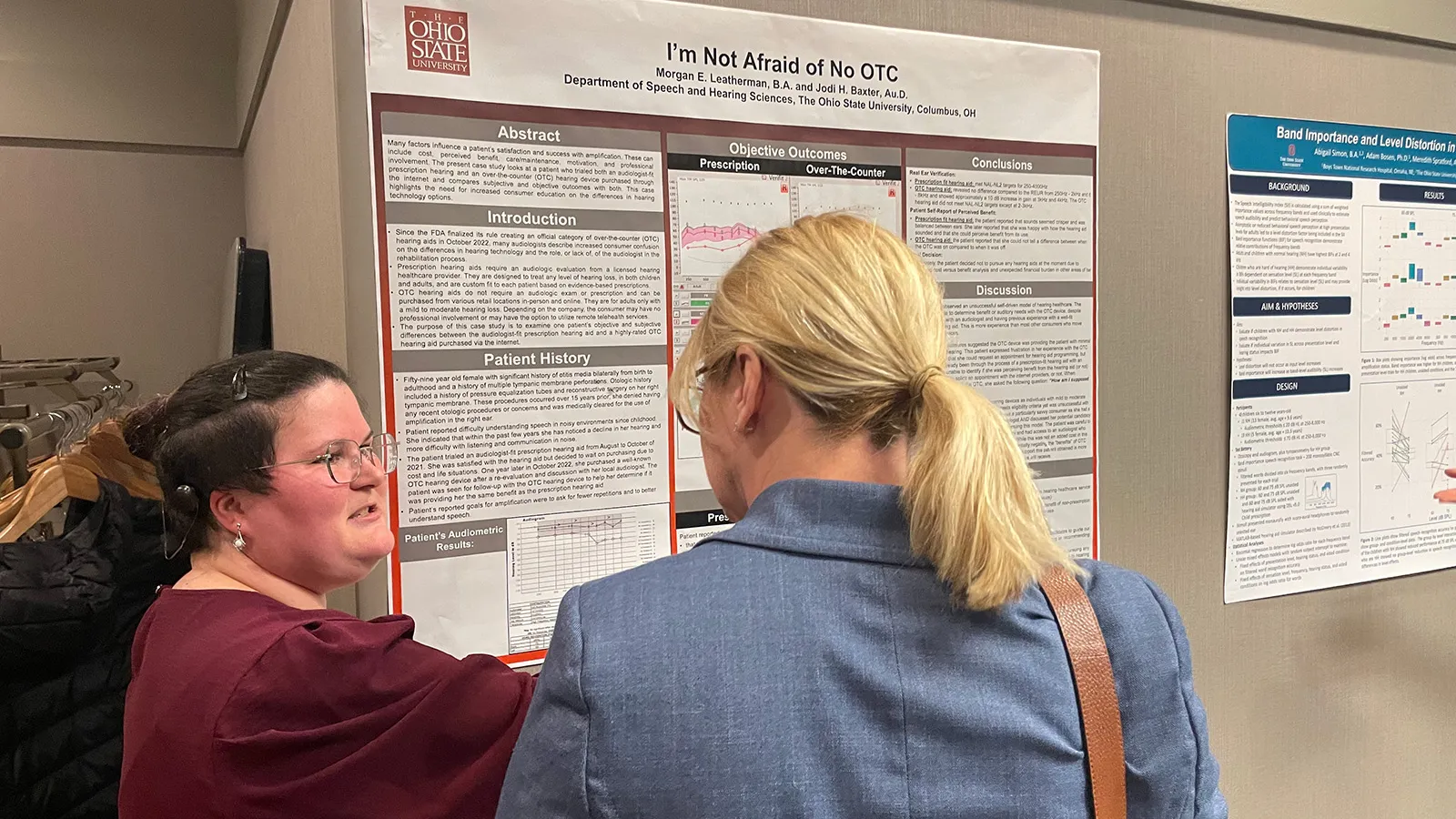Morgan Leatherman with poster