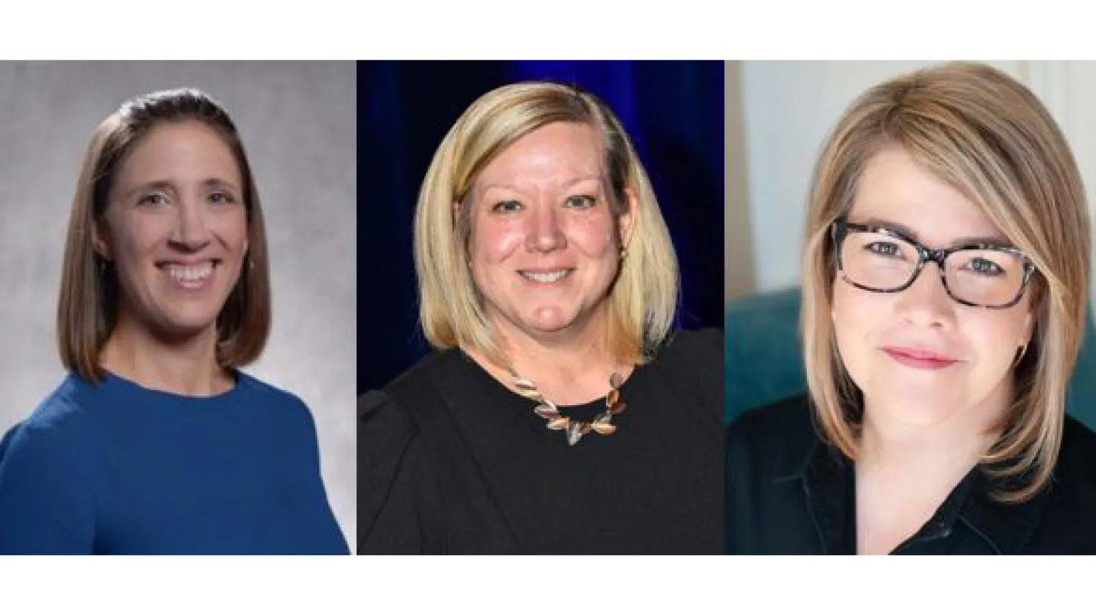Jennifer Lundine, Christina Roup, and Jennifer Brello headshots