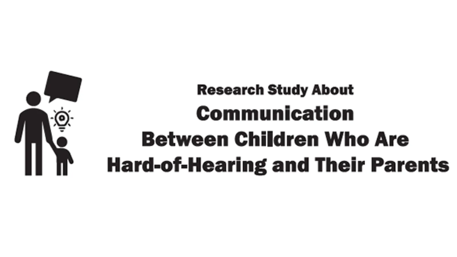 Infographic: Research study about communication between children who are hard-of-hearing and their parents