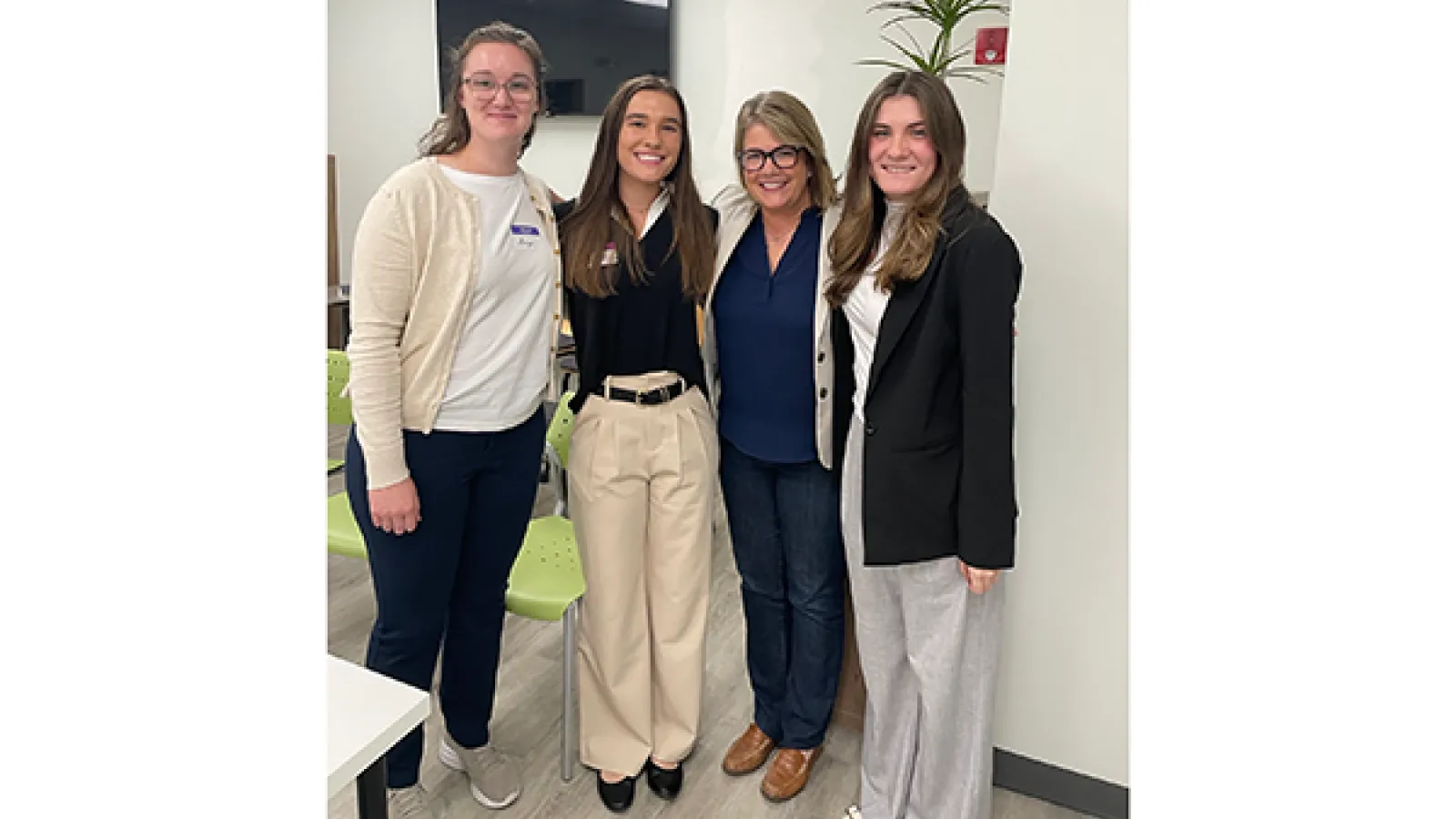 Aryn Robinson, Eliza Zweizig, Jen Brello, and Sami Shaffer