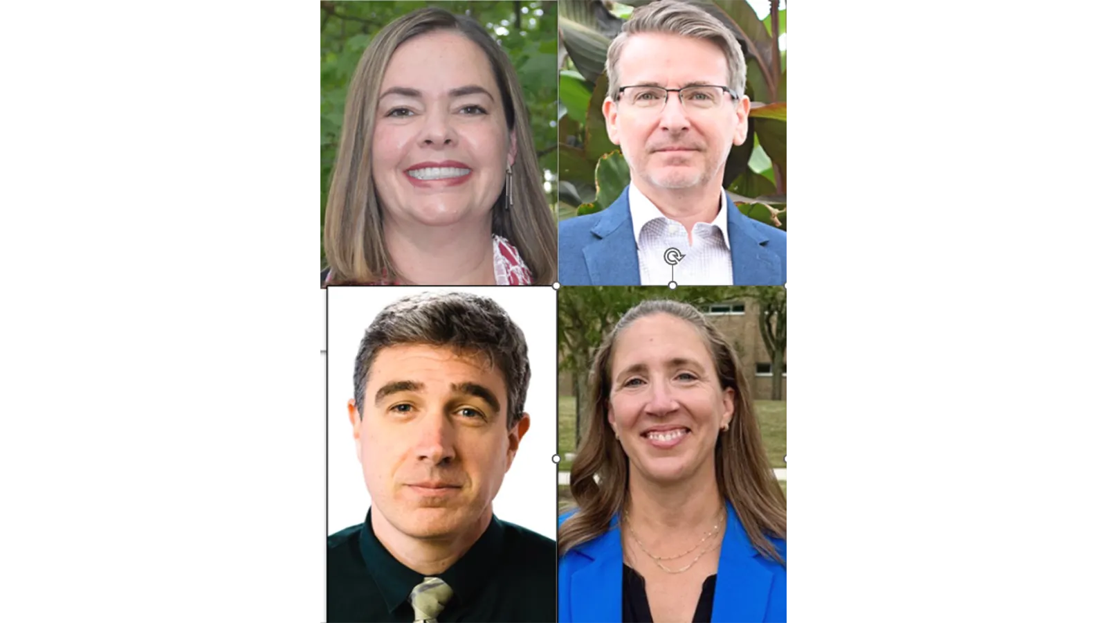 Collage of headshots: Rachael Holt, Eric Healy, Eric Bielefeld, Jenny Lundine