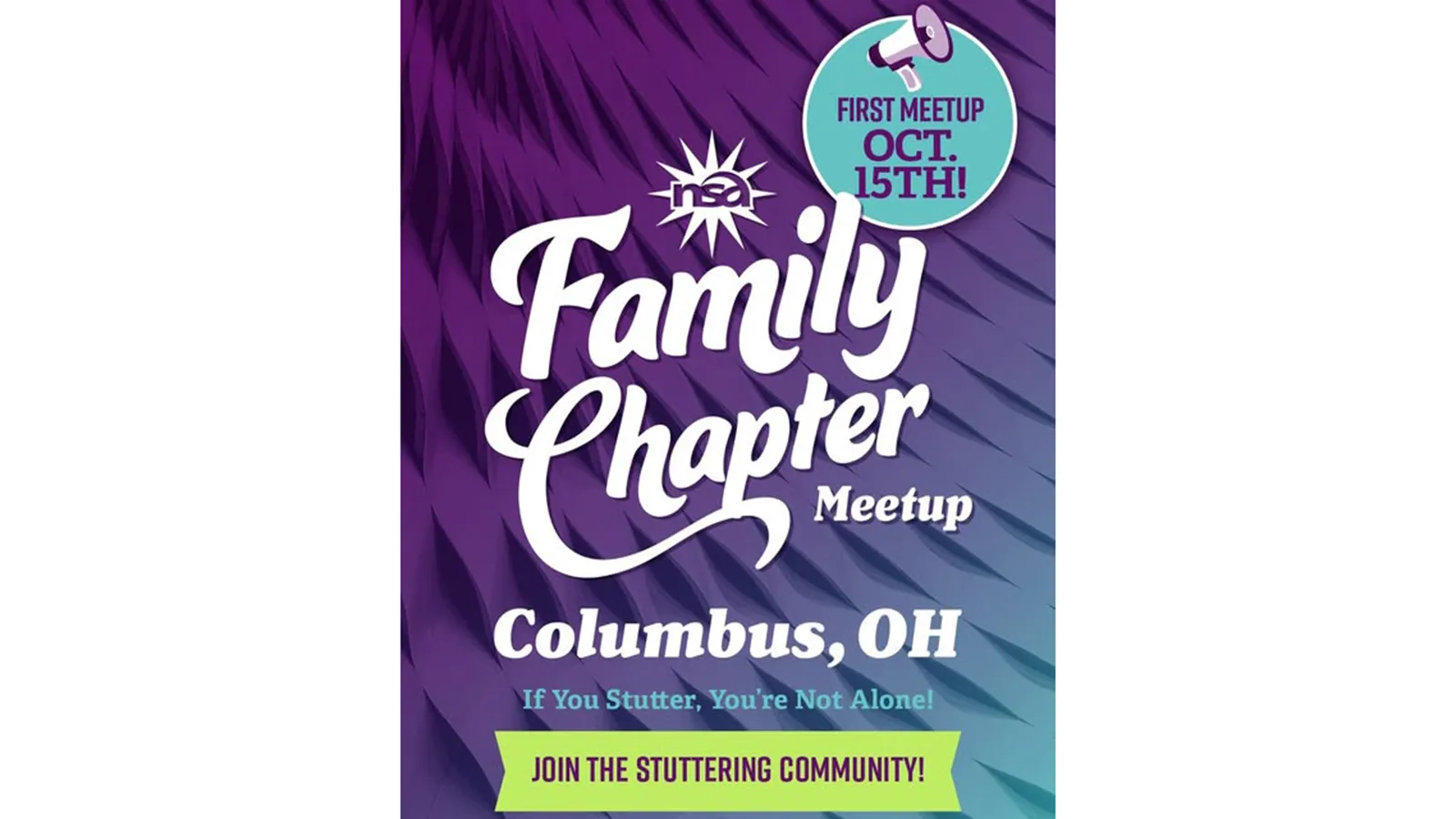 Family Chapter meet up Oct 15th