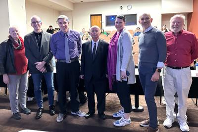 Group picture of Dr. Bielefeld and university leaders