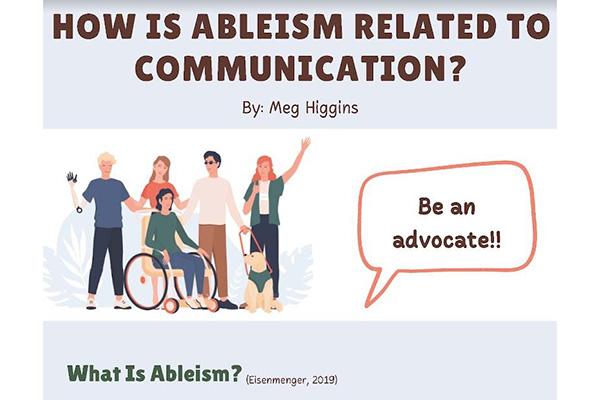Sample of Infograph: How is Ableism Related to Communication?