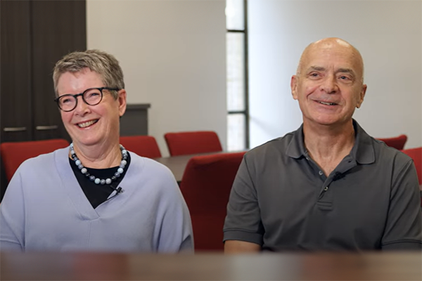 Video clip with Jane and Don Leach