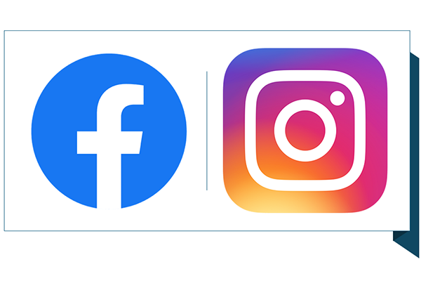 facebook icon and instagram icon