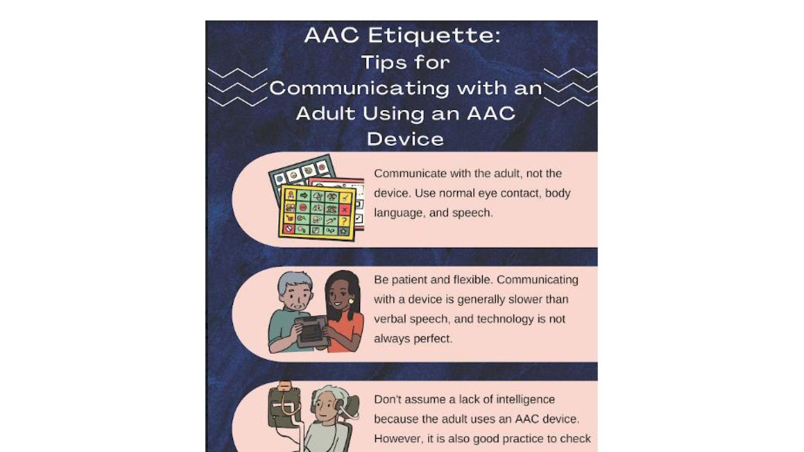 infographic: AAC etiquette