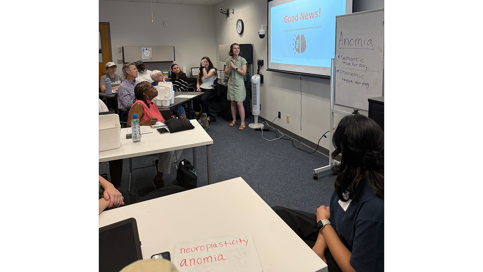 Adult classroom setting